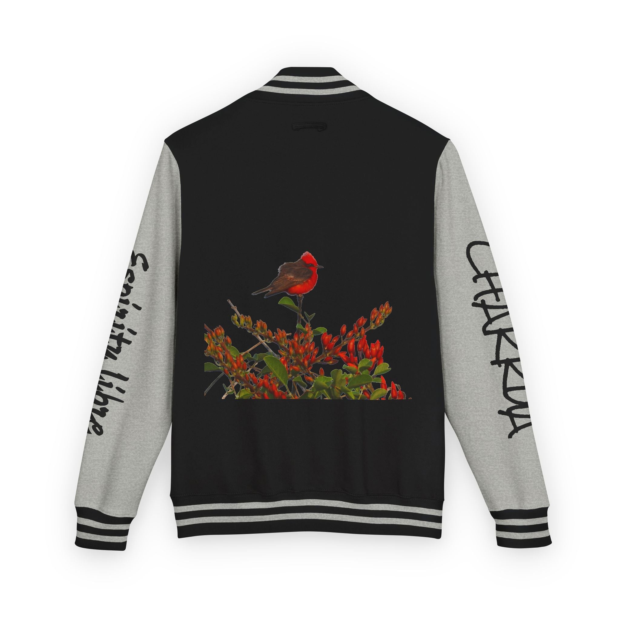 La leyenda del Ceibo y el Churrinche. Unisex Heavyweight Letterman Jacket – Chill Vibe, Sportswear, Casual Outfit, Gift for Him/Her, Trendy Layering