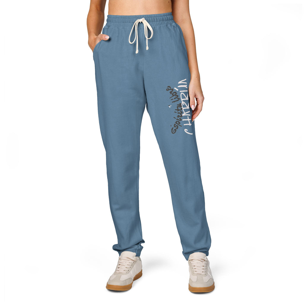 Cozy Garment-Dyed Fleece Sweatpants for Relaxation, Lounge Wear, Unisex Joggers, Casual Wear, Home Comfort