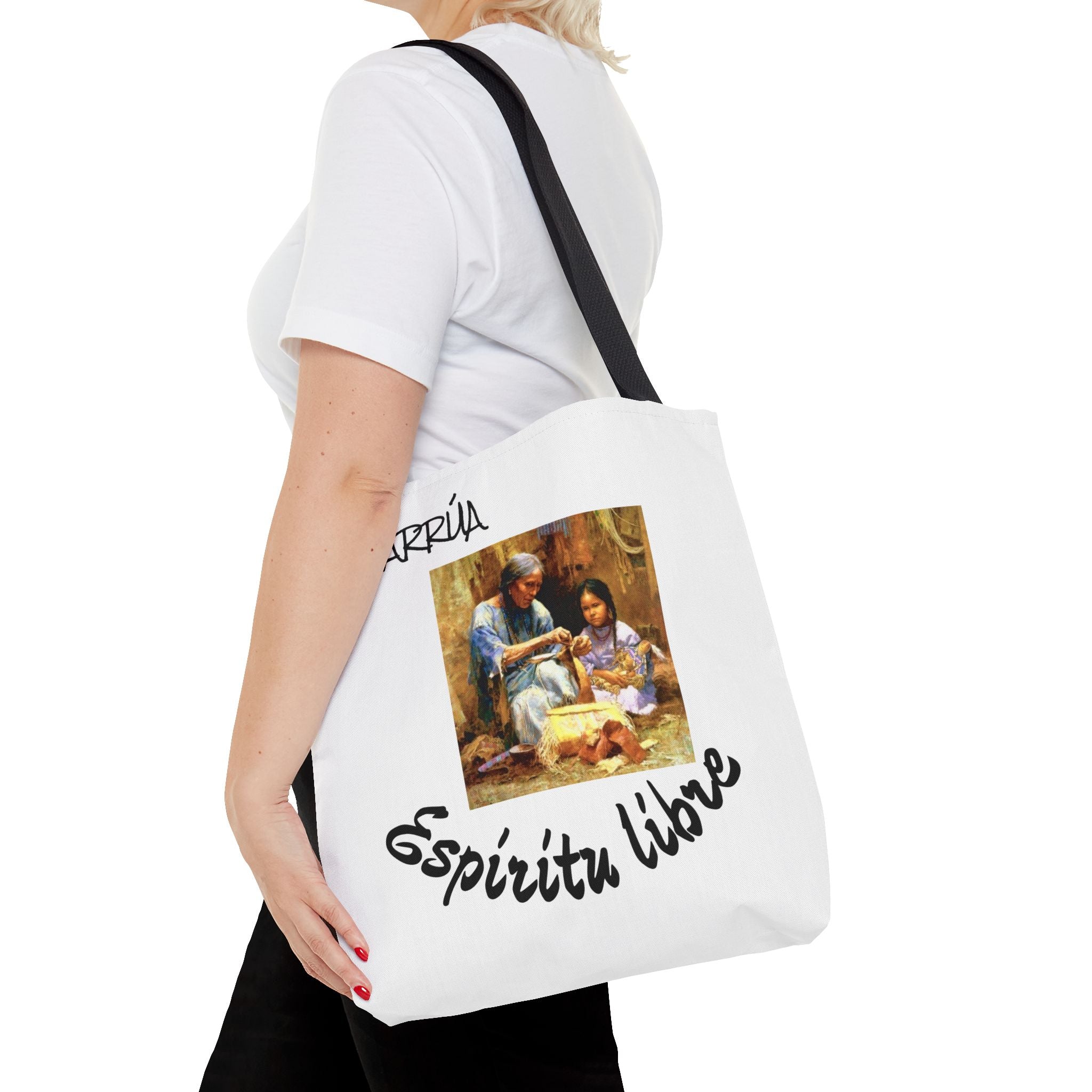Colorful Spirit Tote Bag, Eco-Friendly Shopping Bag, Art-Inspired Gift, Travel Tote, Bohemian Style, Everyday Use