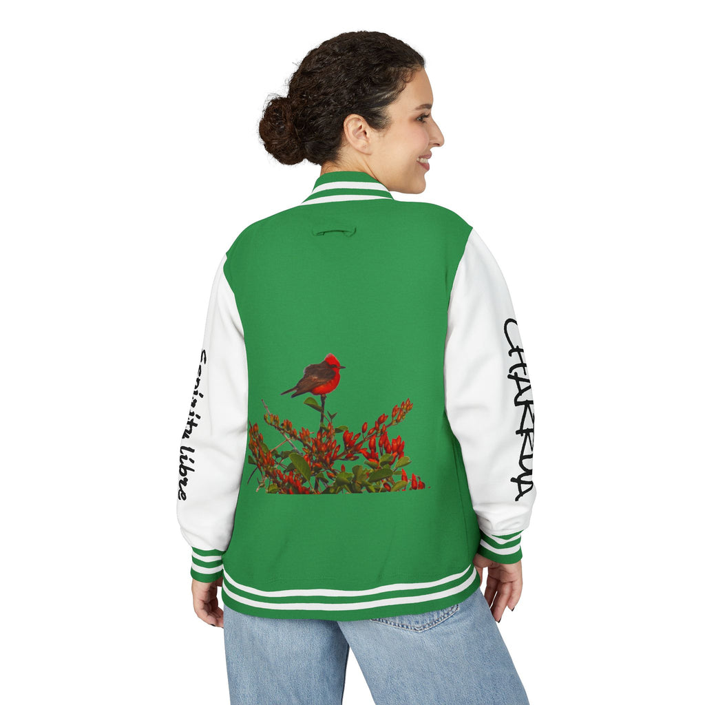 La leyenda del Ceibo y el Churrinche. Unisex Heavyweight Letterman Jacket – Chill Vibe, Sportswear, Casual Outfit, Gift for Him/Her, Trendy Layering
