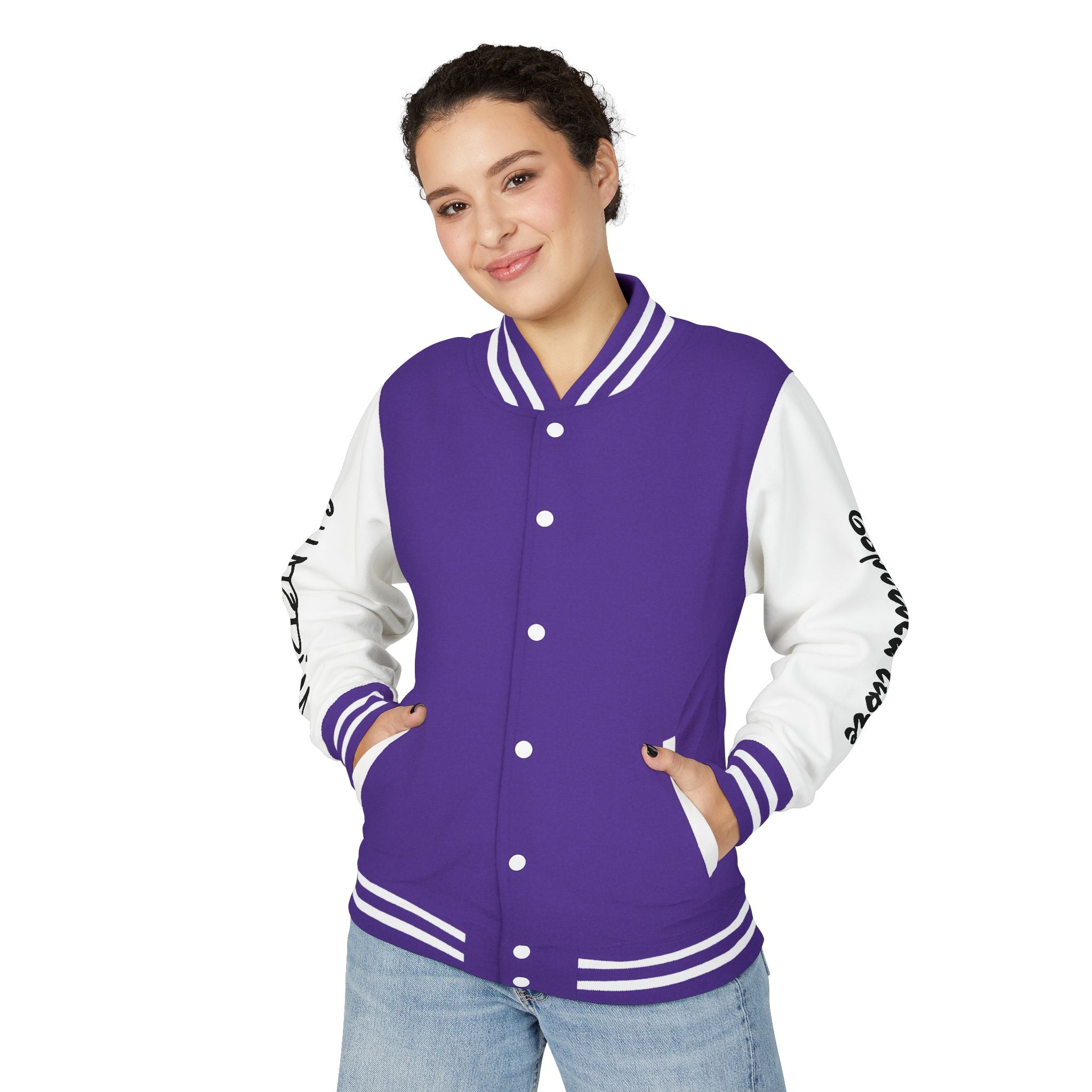 La leyenda del Ceibo y el Churrinche. Unisex Heavyweight Letterman Jacket – Chill Vibe, Sportswear, Casual Outfit, Gift for Him/Her, Trendy Layering