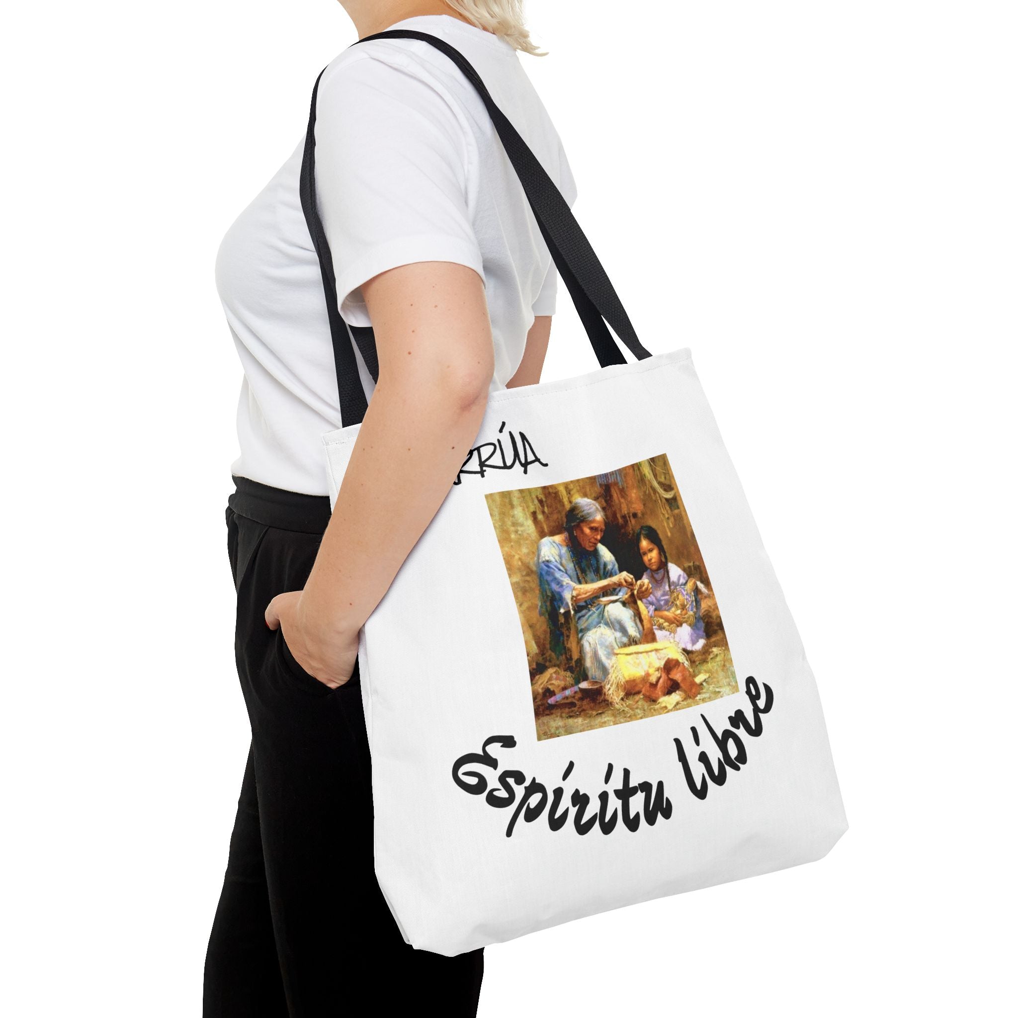 Colorful Spirit Tote Bag, Eco-Friendly Shopping Bag, Art-Inspired Gift, Travel Tote, Bohemian Style, Everyday Use
