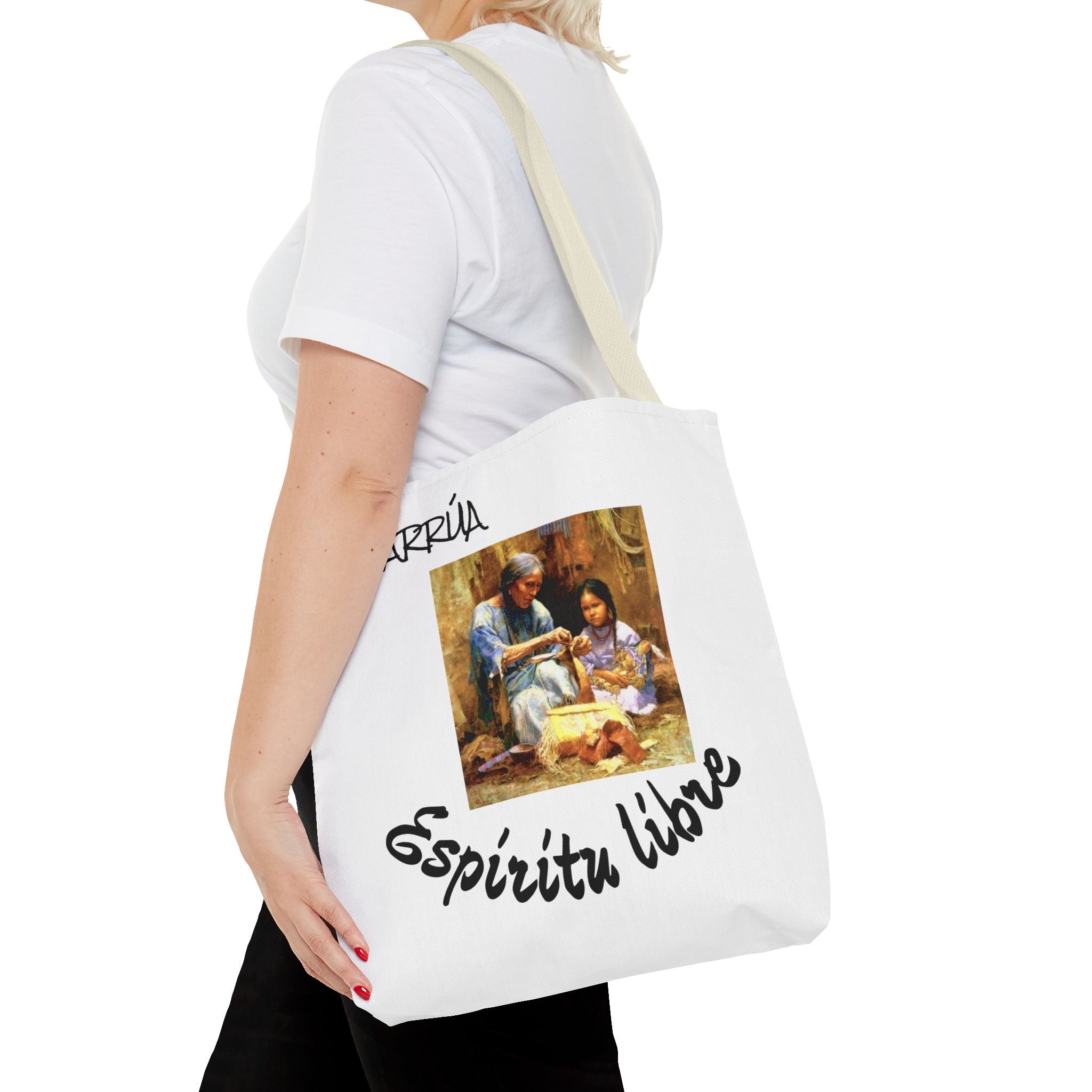 Colorful Spirit Tote Bag, Eco-Friendly Shopping Bag, Art-Inspired Gift, Travel Tote, Bohemian Style, Everyday Use