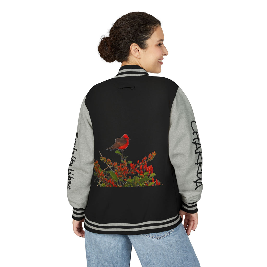 La leyenda del Ceibo y el Churrinche. Unisex Heavyweight Letterman Jacket – Chill Vibe, Sportswear, Casual Outfit, Gift for Him/Her, Trendy Layering