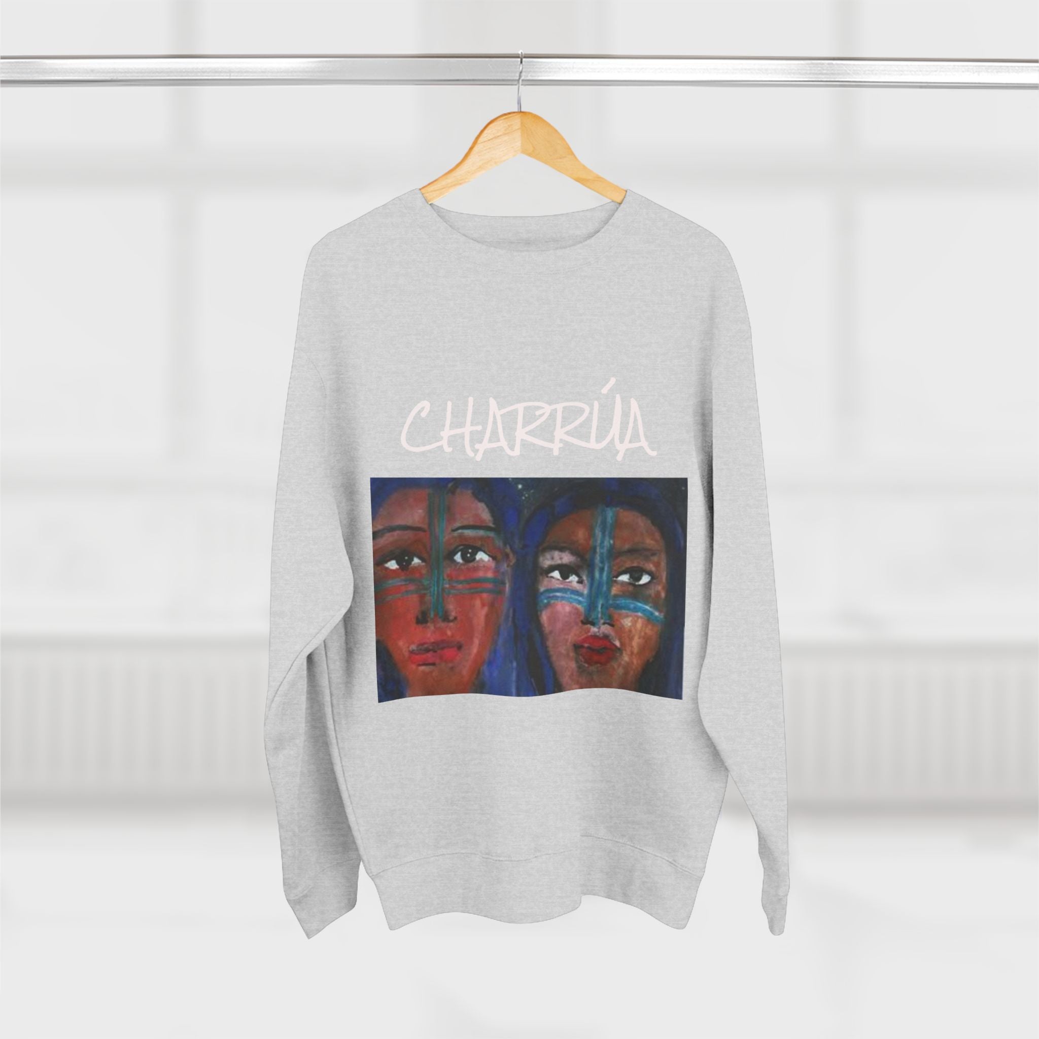 Vibrant Cultural Sweatshirt, Artistic Crewneck, Unique Gift, Cozy Layer, Spirit of Freedom, Perfect for Casual Outings, Eco-Friendly Fashion
