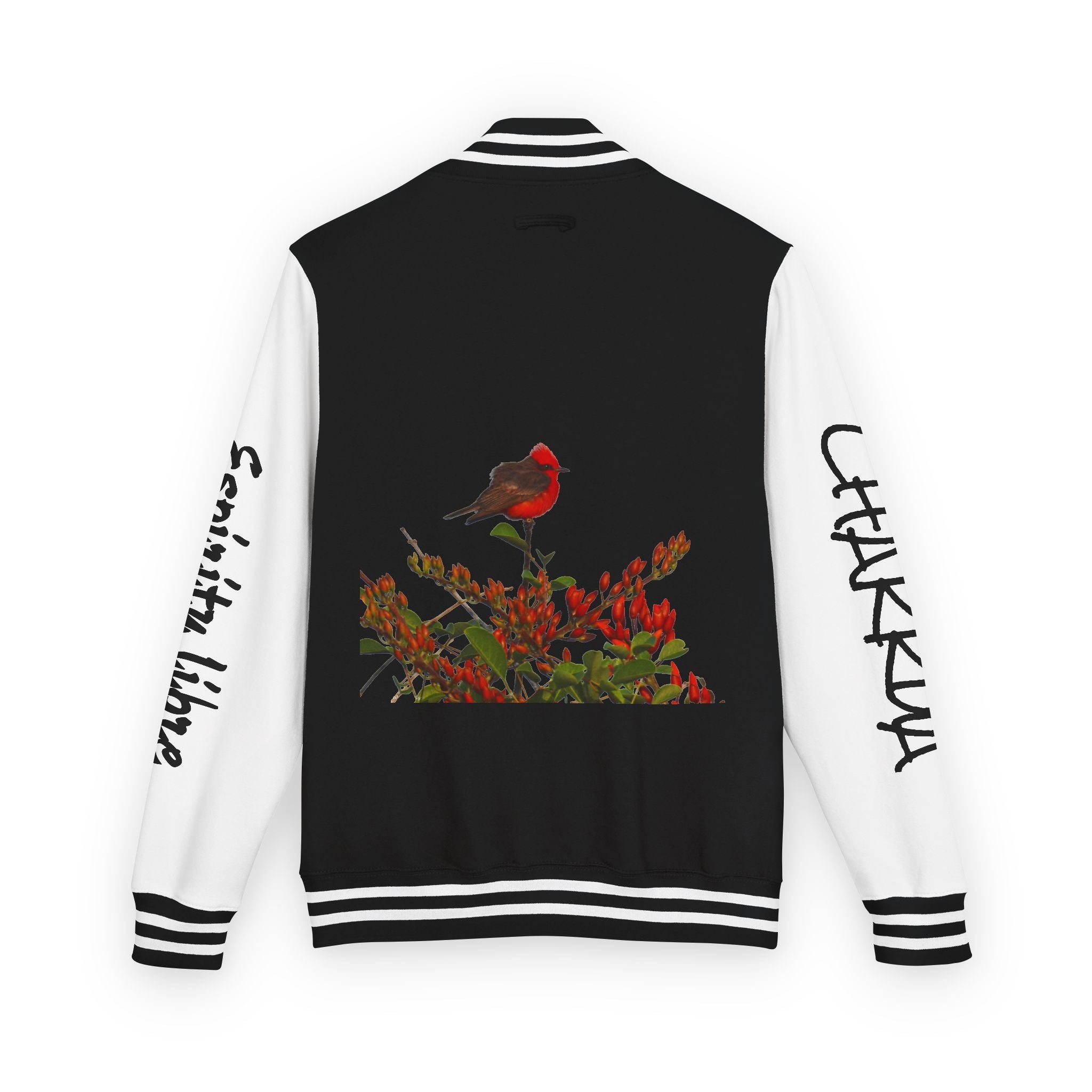 La leyenda del Ceibo y el Churrinche. Unisex Heavyweight Letterman Jacket – Chill Vibe, Sportswear, Casual Outfit, Gift for Him/Her, Trendy Layering