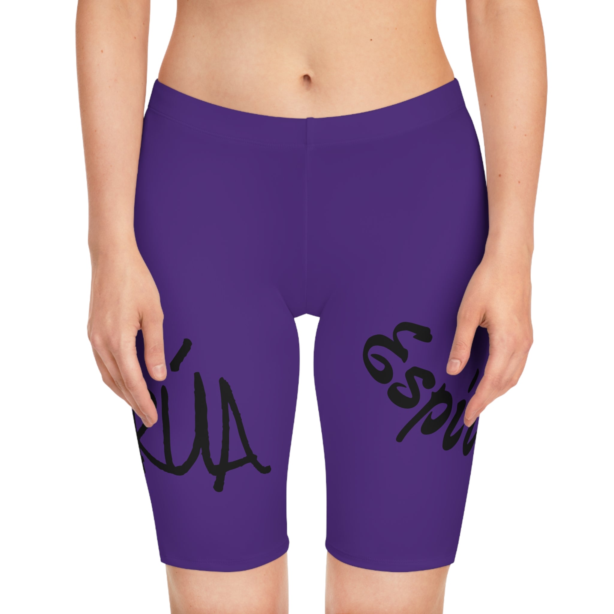 Women's Bike Shorts - Empowering Spirit Design, Workout Gear, Casual Wear, Fitness Apparel, Summer Essentials