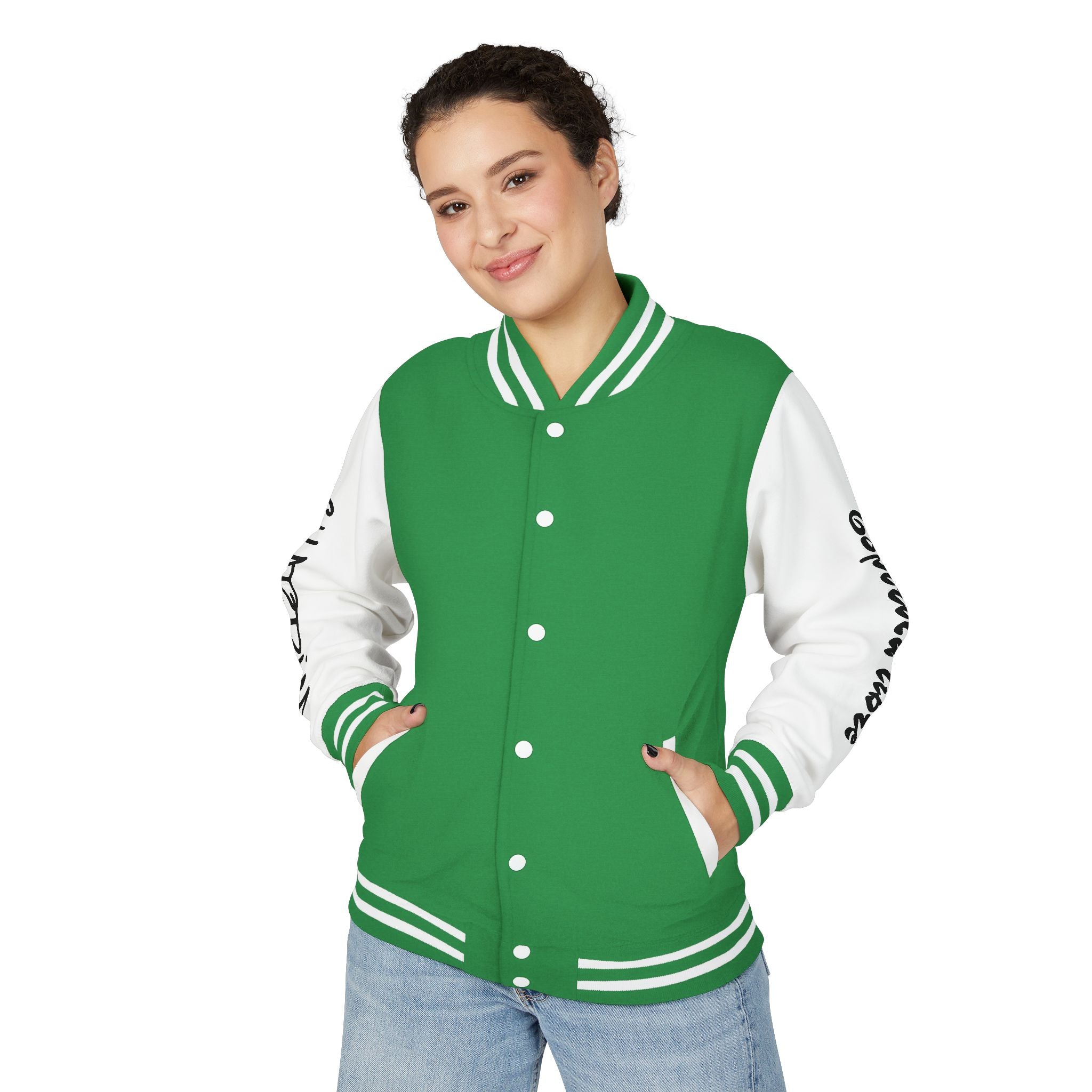 La leyenda del Ceibo y el Churrinche. Unisex Heavyweight Letterman Jacket – Chill Vibe, Sportswear, Casual Outfit, Gift for Him/Her, Trendy Layering
