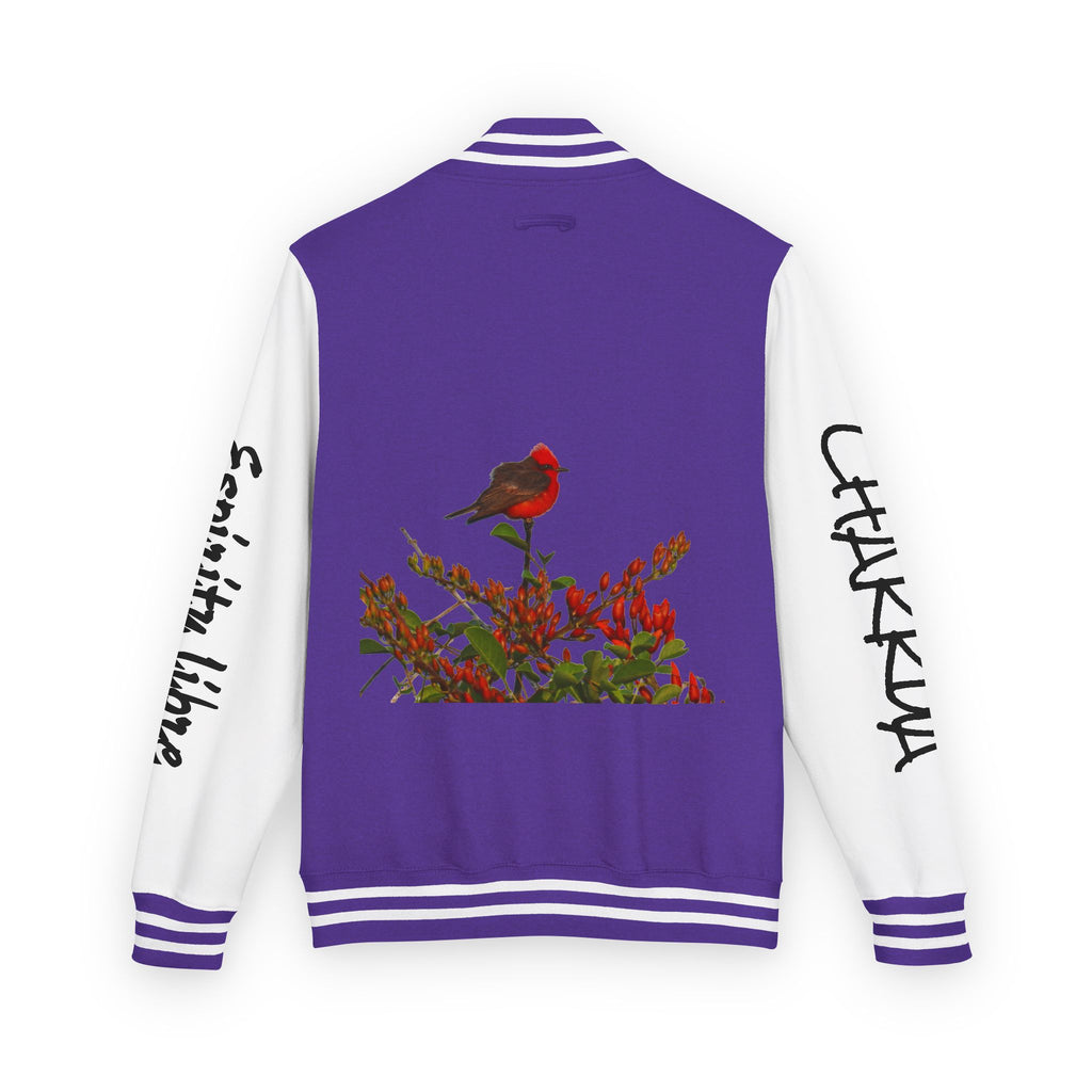 La leyenda del Ceibo y el Churrinche. Unisex Heavyweight Letterman Jacket – Chill Vibe, Sportswear, Casual Outfit, Gift for Him/Her, Trendy Layering
