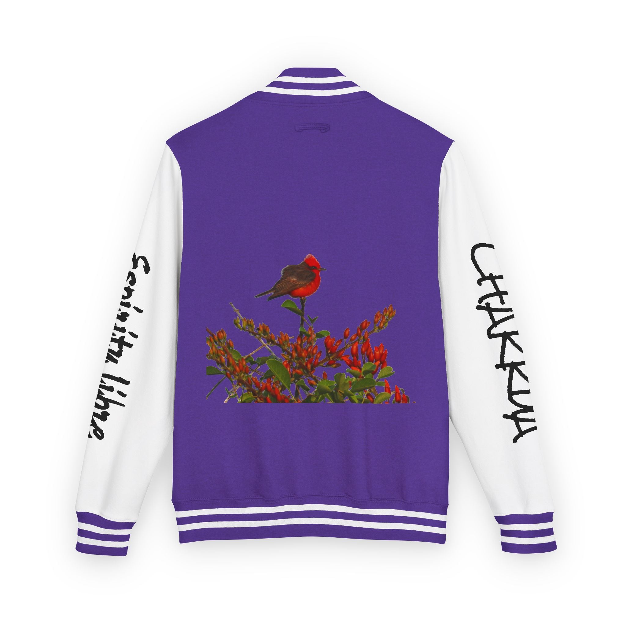 La leyenda del Ceibo y el Churrinche. Unisex Heavyweight Letterman Jacket – Chill Vibe, Sportswear, Casual Outfit, Gift for Him/Her, Trendy Layering
