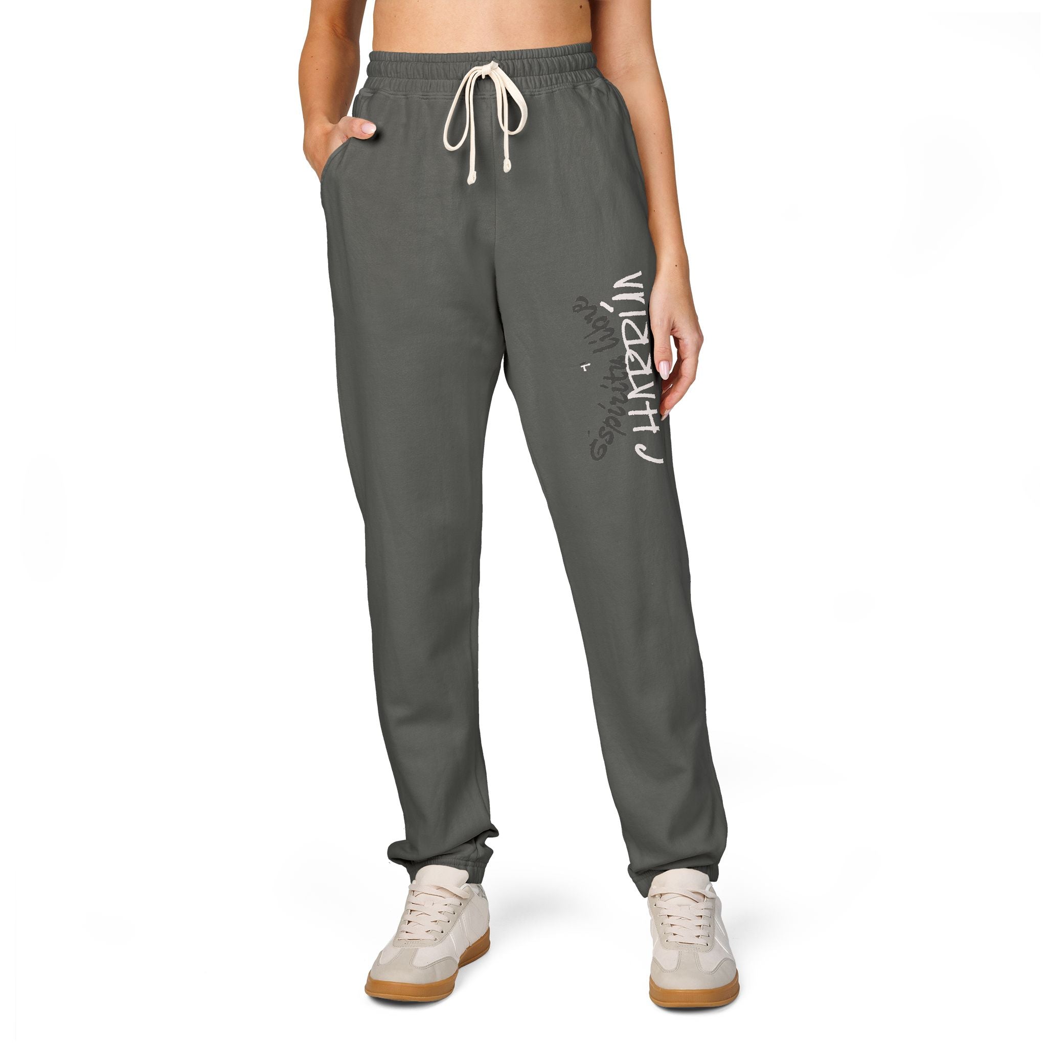 Cozy Garment-Dyed Fleece Sweatpants for Relaxation, Lounge Wear, Unisex Joggers, Casual Wear, Home Comfort