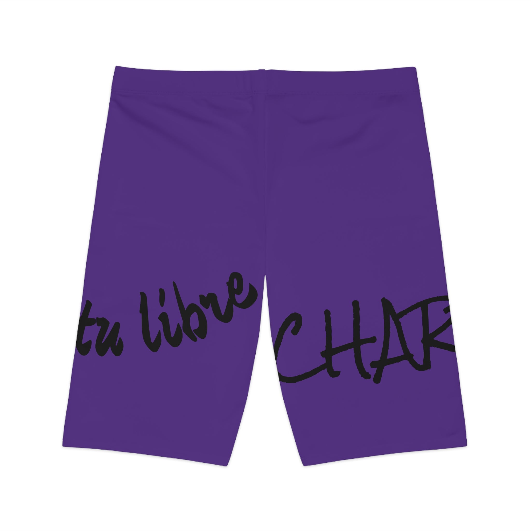 Women's Bike Shorts - Empowering Spirit Design, Workout Gear, Casual Wear, Fitness Apparel, Summer Essentials