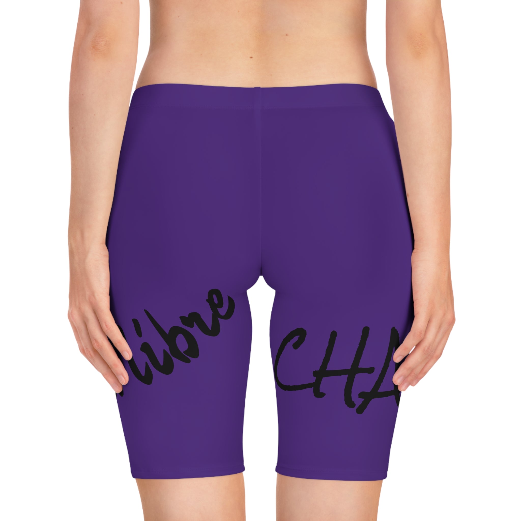 Women's Bike Shorts - Empowering Spirit Design, Workout Gear, Casual Wear, Fitness Apparel, Summer Essentials