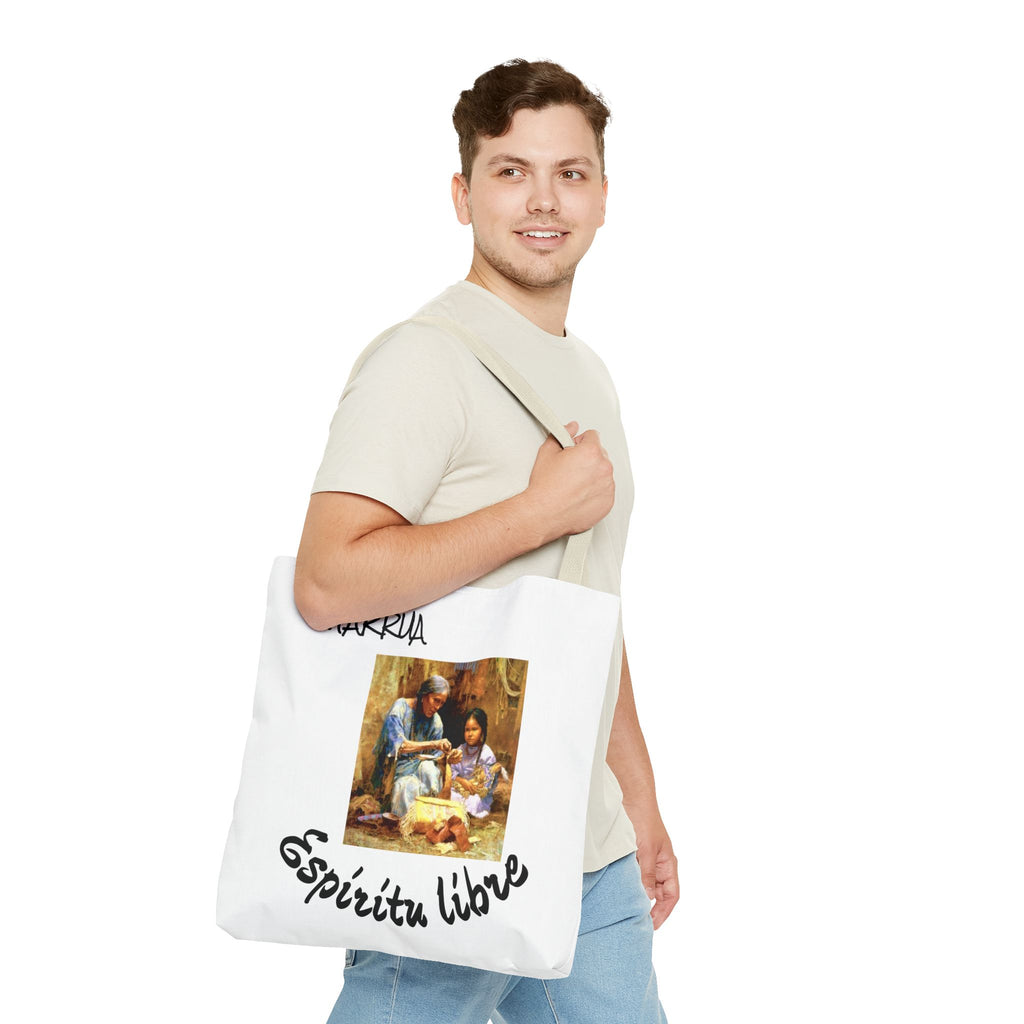 Colorful Spirit Tote Bag, Eco-Friendly Shopping Bag, Art-Inspired Gift, Travel Tote, Bohemian Style, Everyday Use