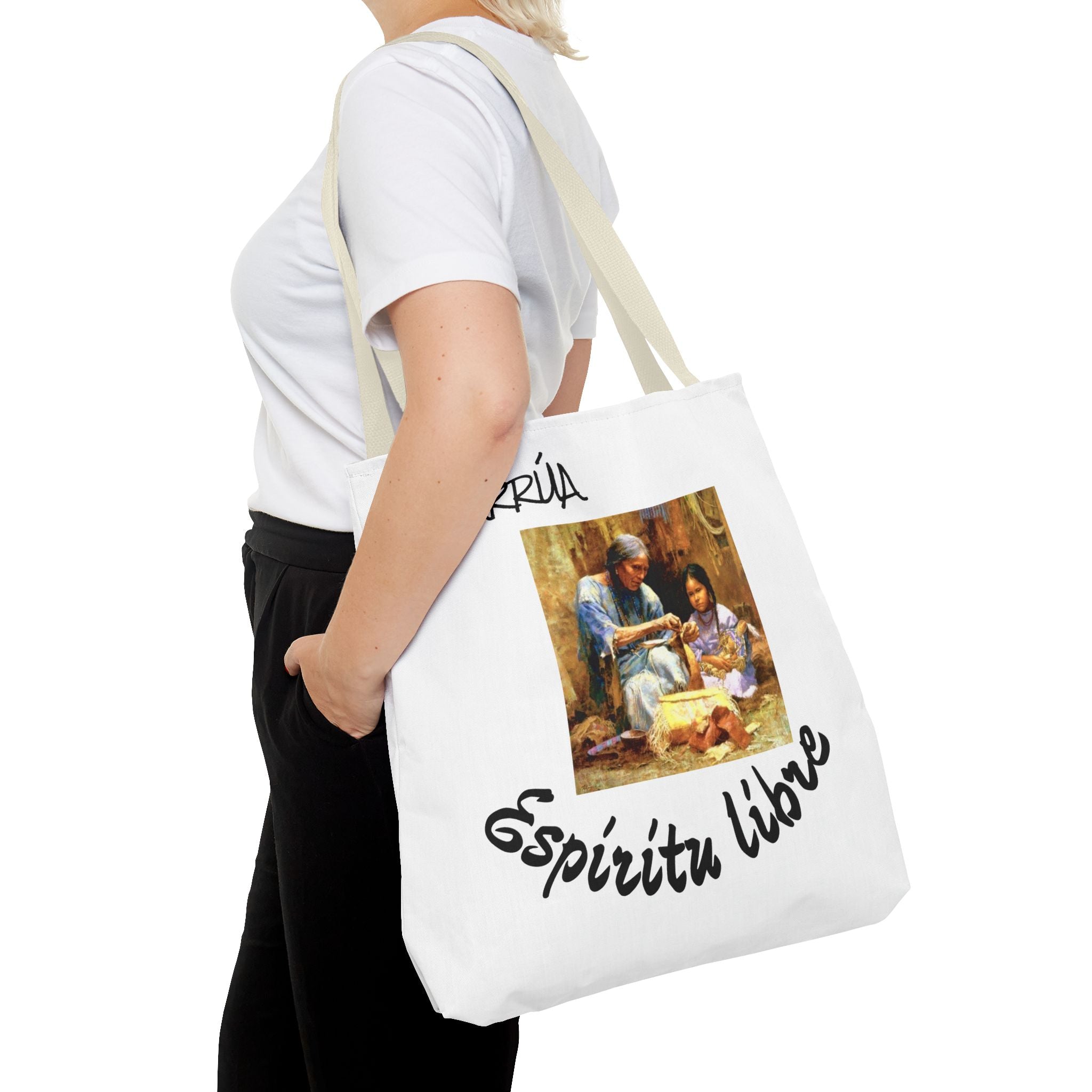 Colorful Spirit Tote Bag, Eco-Friendly Shopping Bag, Art-Inspired Gift, Travel Tote, Bohemian Style, Everyday Use